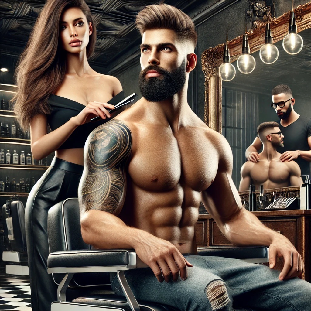 Professional Haircut and Beard Styling Image